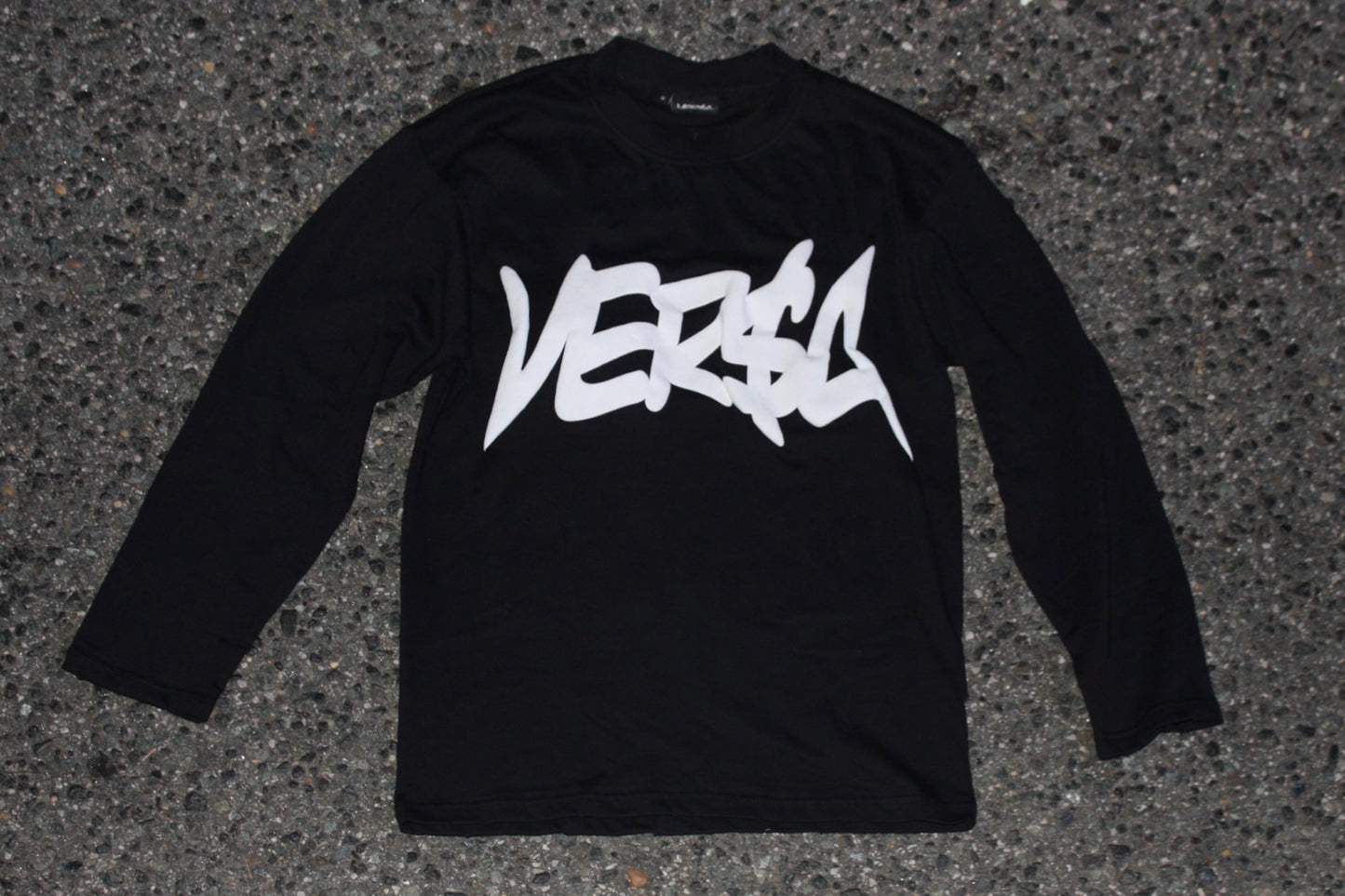 VER$A Black Long Sleeve Tee