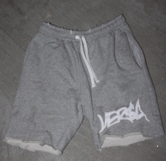 VER$A Grey Unisex Shorts