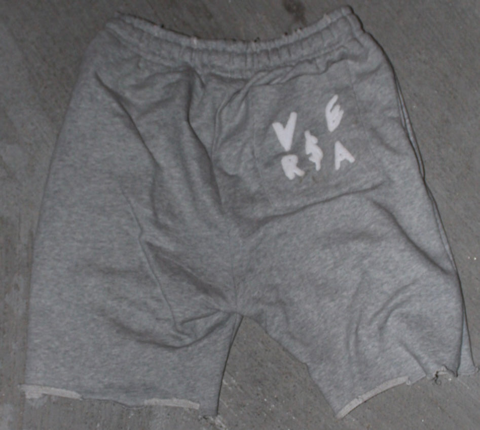 VER$A Grey Unisex Shorts